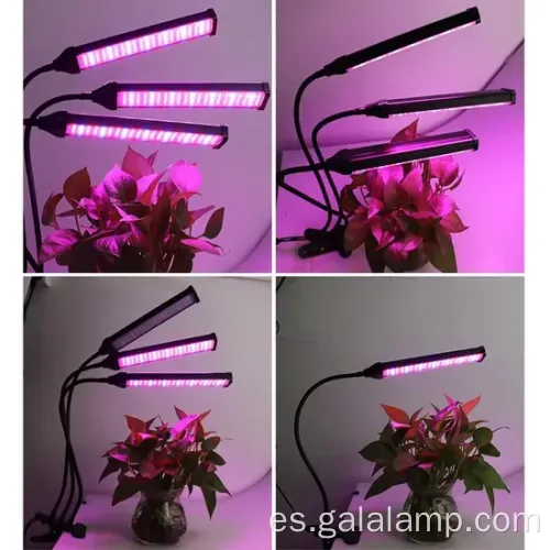 Luz LED de clip ajustable versátil para cultivo interior